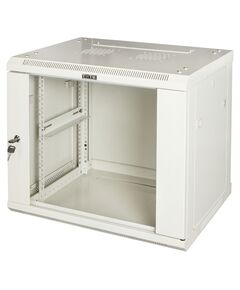 Купить Шкаф коммутационный настенный Lanmaster TWT-CBWPG-6U-6X6-GY 6U 600x600мм пер.дв.стекл 60кг серый 500мм 368мм IP20 сталь в интернет-магазине Irkshop.ru