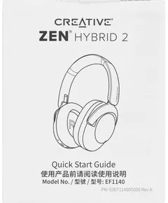 Купить Гарнитура мониторные Creative Zen Hybrid 2 1.2м черный беспроводные bluetooth оголовье [51EF1140AA001], изображение 13 в интернет-магазине Irkshop.ru