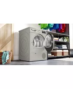 Купить Сушильная машина BOSCH WTN86202ME Serie 4, пан.англ., кл.энер. A, макс.загр. 8кг, серебристый, изображение 4 в интернет-магазине Irkshop.ru