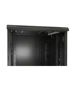 Купить Шкаф серверный напольный Hyperline TTBR-4262-DD-RAL9004 42U 600x1200мм пер.дв.перфор.2ств. задн.дв.перфор.2-хст. 2 бок.пан. 800кг черный 1110мм IP20 сталь, изображение 6 в интернет-магазине Irkshop.ru