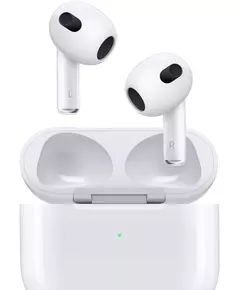 Купить Гарнитура вкладыши Apple AirPods 3 A2565/A2564/A2897 Lightning беспроводные bluetooth в ушной раковине белый [MPNY3CH/A] в интернет-магазине Irkshop.ru