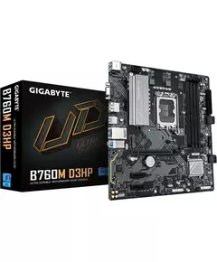 Купить Материнская плата GigaByte B760M D3HP LGA1700 Intel B760 4xDDR5 mATX AC97 8ch(7.1) GbLAN RAID+VGA+HDMI+DP, изображение 3 в интернет-магазине Irkshop.ru