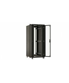 Купить Шкаф коммутационный напольный Hyperline TTBR-4288-DD-RAL9004 42U 800x800мм пер.дв.перфор. задн.дв.перфор. 2 бок.пан. 1000кг черный 710мм 123.38кг 2055мм, изображение 2 в интернет-магазине Irkshop.ru