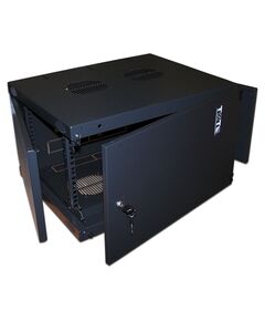 Купить Шкаф коммутационный Next настенный Lanmaster TWT-CBWNM-18U-6X6-BK 18U 550x600мм пер.дв.металл 60кг черный 29.5кг 988мм IP20 сталь в интернет-магазине Irkshop.ru