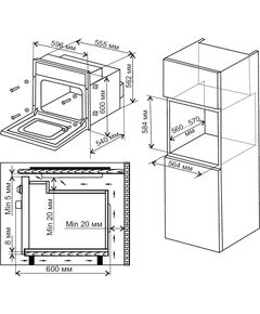 Купить Духовой шкаф электрический Weissgauff EOV 316 SB черный в интернет-магазине Irkshop.ru