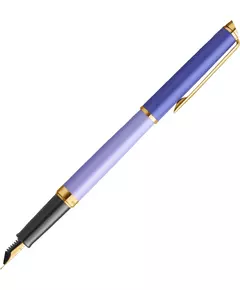 Купить Ручка перьевая Waterman Hemisphere Colour Blocking Purple GT сталь нержавеющая/позолота [2179900], изображение 2 в интернет-магазине Irkshop.ru