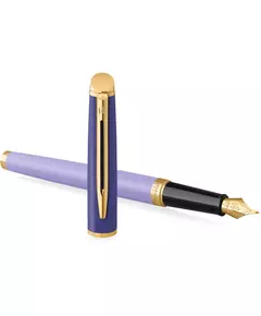 Купить Ручка перьевая Waterman Hemisphere Colour Blocking Purple GT сталь нержавеющая/позолота [2179900], изображение 4 в интернет-магазине Irkshop.ru