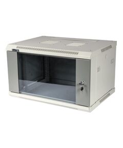 Купить Шкаф коммутационный настенный Lanmaster TWT-CBWPG-6U-6X4-GY 6U 600x400мм пер.дв.стекл 60кг серый в интернет-магазине Irkshop.ru