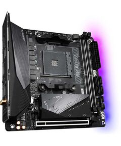 Купить Материнская плата GigaByte B550I AORUS PRO AX AM4  PCI-E HDMI+DP 2.5GbLAN+WiFi+BT SATA RAID Mini-ITX 2DDR4 RTL, изображение 3 в интернет-магазине Irkshop.ru