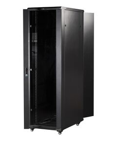 Купить Шкаф коммутационный напольный Lanmaster TWT-CBB-27U-6X6-G1 27U 600x600мм пер.дв.стекл задн.дв.спл.стал.лист 2-хст. 2 бок.пан. 800кг черный IP20, изображение 5 в интернет-магазине Irkshop.ru