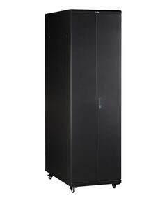 Купить Шкаф коммутационный напольный Lanmaster TWT-CBB-27U-6X6-G1 27U 600x600мм пер.дв.стекл задн.дв.спл.стал.лист 2-хст. 2 бок.пан. 800кг черный IP20, изображение 2 в интернет-магазине Irkshop.ru