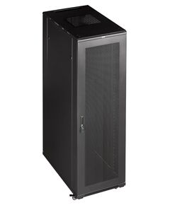 Купить Шкаф коммутационный напольный Lanmaster TWT-CBB-27U-6X8-P1 27U 600x800мм пер.дв.перфор. задн.дв.перфор.2-хст. 2 бок.пан. 800кг черный IP20 сталь, изображение 3 в интернет-магазине Irkshop.ru