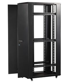 Купить Шкаф коммутационный напольный Lanmaster TWT-CBB-27U-6X8-P1 27U 600x800мм пер.дв.перфор. задн.дв.перфор.2-хст. 2 бок.пан. 800кг черный IP20 сталь, изображение 10 в интернет-магазине Irkshop.ru