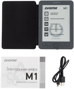 Купить Электронная книга Digma M1G 6" E-ink HD Pearl 758x1024 600MHz 128Mb/4Gb/SD/microSDHC темно-серый, обложка, изображение 11 в интернет-магазине Irkshop.ru