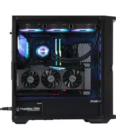 Купить Корпус Zalman Z10 PLUS черный без БП ATX 10x120mm 4x140mm 2xUSB3.0 audio bott PSU, изображение 2 в интернет-магазине Irkshop.ru