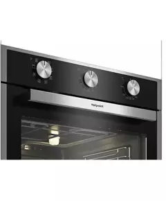 Купить Духовой шкаф Hotpoint FE9 814 H IX нержавеющая сталь/черный, изображение 4 в интернет-магазине Irkshop.ru