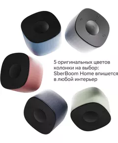 Купить Умная колонка Sber Boom Home Салют серый 8W Mono BT/Wi-Fi (без.бат) [SBDV-00171G], изображение 12 в интернет-магазине Irkshop.ru