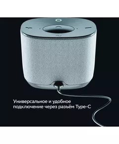 Купить Умная колонка Sber Boom Home Салют серый 8W Mono BT/Wi-Fi (без.бат) [SBDV-00171G], изображение 5 в интернет-магазине Irkshop.ru