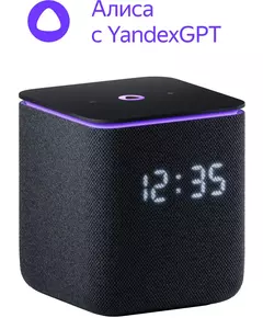 Купить Умная колонка Яндекс Станция Миди Алиса черный 24W 1.0 BT/Wi-Fi 10м [YNDX-00054BLK] в интернет-магазине Irkshop.ru