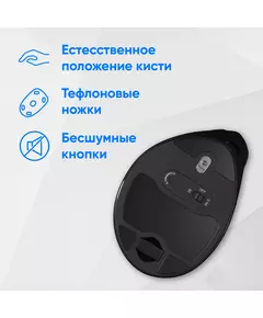 Купить Мышь Oklick 990MW черный оптическая 2400dpi silent беспров. BT/Radio USB для ноутбука 9but [1533172], изображение 10 в интернет-магазине Irkshop.ru