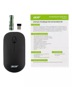 Купить Мышь Acer OMR130 черный оптическая 1200dpi беспров. USB 3but [ZL.MCEEE.00F], изображение 8 в интернет-магазине Irkshop.ru