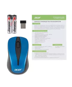 Купить Мышь Acer OMR132 синий/черный оптическая 1000dpi беспров. USB для ноутбука 2but [ZL.MCEEE.01F], изображение 8 в интернет-магазине Irkshop.ru