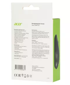 Купить Мышь Acer OMR132 синий/черный оптическая 1000dpi беспров. USB для ноутбука 2but [ZL.MCEEE.01F], изображение 10 в интернет-магазине Irkshop.ru