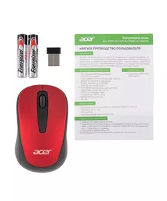 Купить Мышь Acer OMR136 красный оптическая 1000dpi беспров. USB для ноутбука 2but [ZL.MCEEE.01J], изображение 8 в интернет-магазине Irkshop.ru