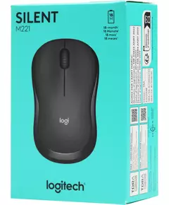 Купить Мышь Logitech Silent M221 черный оптическая 1000dpi silent беспров. USB 2but [910-006510/910-004882], изображение 13 в интернет-магазине Irkshop.ru