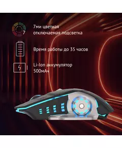 Купить Мышь Oklick 770GW черный/серебристый оптическая 3600dpi беспров. USB для ноутбука 6but, изображение 13 в интернет-магазине Irkshop.ru