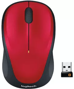 Купить Мышь Logitech M235 красный/черный оптическая 1000dpi беспров. USB2.0 для ноутбука 2but [910-003412], изображение 2 в интернет-магазине Irkshop.ru