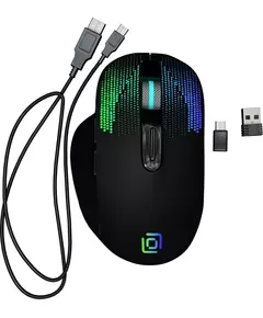 Купить Мышь Oklick 636LWC черный оптическая 1600dpi беспров. USB/USB-C для ноутбука 6but [1158065] в интернет-магазине Irkshop.ru