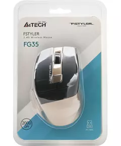 Купить Мышь A4-Tech Fstyler FG35 BRONZE бронзовый/черный оптическая 2000dpi беспров. USB 6but, изображение 10 в интернет-магазине Irkshop.ru