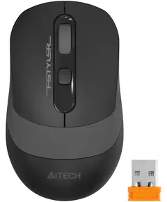 Купить Мышь A4-Tech Fstyler FG10S Grey черный/серый оптическая 2000dpi silent беспров. USB для ноутбука 4but, изображение 2 в интернет-магазине Irkshop.ru