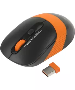 Купить Мышь A4-Tech Fstyler FG10S Orange черный/оранжевый оптическая 2000dpi silent беспров. USB для ноутбука 4but в интернет-магазине Irkshop.ru