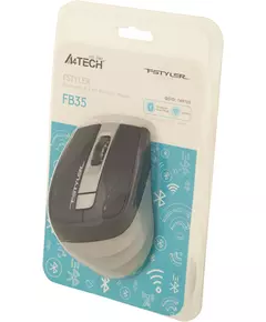 Купить Мышь A4-Tech Fstyler FB35 Smoky Grey серый оптическая 2000dpi беспров. BT/Radio USB для ноутбука 6but, изображение 13 в интернет-магазине Irkshop.ru