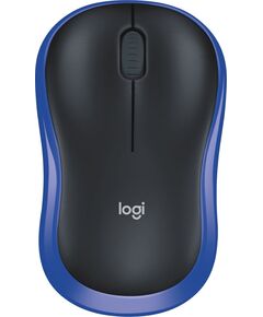 Купить Мышь Logitech M185 черный/синий оптическая 1000dpi беспров. USB1.1 для ноутбука 2but [910-002236] в интернет-магазине Irkshop.ru