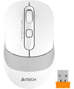 Купить Мышь A4-Tech Fstyler FB10CSUSB GRAYISH WHITE белый/серый оптическая 2000dpi silent беспров. BT/Radio USB 4but, изображение 9 в интернет-магазине Irkshop.ru