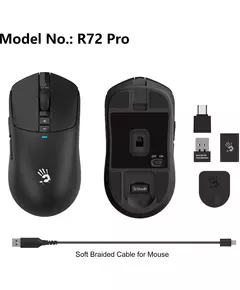 Купить Мышь A4-Tech Bloody R72 PRO черный оптическая 26000dpi беспров. USB-C 7but, изображение 6 в интернет-магазине Irkshop.ru