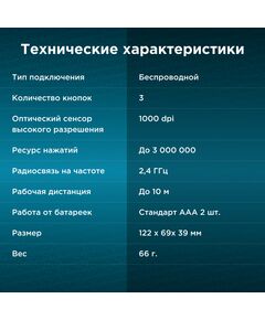 Купить Мышь Oklick 615MW черный оптическая 1200dpi беспров. USB для ноутбука 3but [412852], изображение 13 в интернет-магазине Irkshop.ru