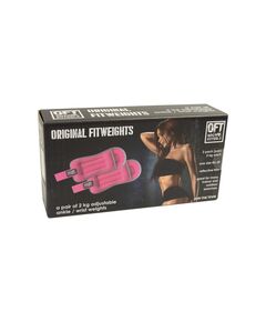 Купить Комплект утяжелителей Original FitTools FT-AW02-FP вес 2 кг (пара) розовые, изображение 3 в интернет-магазине Irkshop.ru