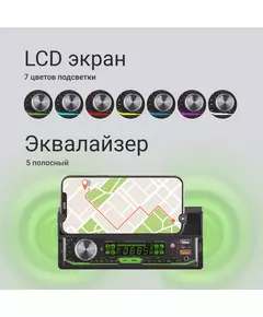 Купить Автомагнитола Digma MCP-414 1DIN 4x45Вт v5.0 USB 2.0 AUX 4 ПДУ, изображение 9 в интернет-магазине Irkshop.ru