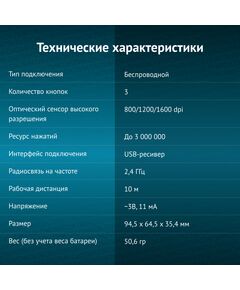 Купить Мышь Oklick 435MW черный/серый оптическая 1600dpi беспров. USB для ноутбука 4but [945812], изображение 10 в интернет-магазине Irkshop.ru