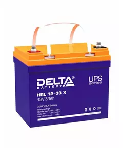 Купить Аккумуляторная батарея Delta HRL 12-33 X 12В, 33Ач, клемма болт М6, ДхШхВ: 195х130х155 мм в интернет-магазине Irkshop.ru