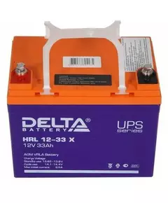 Купить Аккумуляторная батарея Delta HRL 12-33 X 12В, 33Ач, клемма болт М6, ДхШхВ: 195х130х155 мм, изображение 2 в интернет-магазине Irkshop.ru