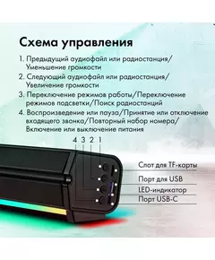 Купить Саундбар GMNG GG-SP100UB 2.0 10Вт черный [1915868], изображение 6 в интернет-магазине Irkshop.ru