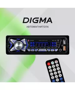 Купить Автомагнитола Digma MCP-455 1DIN 4x50Вт v5.0 USB 2.0 AUX 4 ПДУ, изображение 3 в интернет-магазине Irkshop.ru