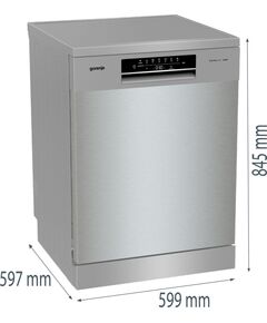 Купить Посудомоечная машина Gorenje GS642E90X серебристый, полноразмерная, изображение 12 в интернет-магазине Irkshop.ru