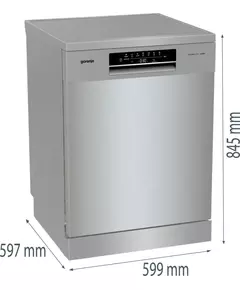 Купить Посудомоечная машина Gorenje GS643D90X серый, полноразмерная, изображение 14 в интернет-магазине Irkshop.ru