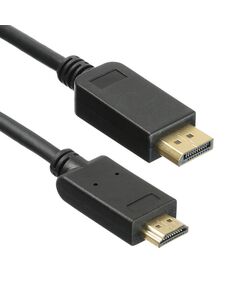 Купить Кабель аудио-видео BURO v. 1.2 DisplayPort (m)/HDMI (m) 2м. позолоч.конт. черный [BHP DPP_HDMI-2], изображение 3 в интернет-магазине Irkshop.ru